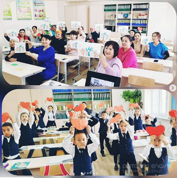 Алматы қаласы Наурызбай ауданы #174 мектеп - гимназияда "Біз отбасының жүрегіміз" атты тақырыпта 1"Е", 2"З" сыныптарында тренинг өткізілді.