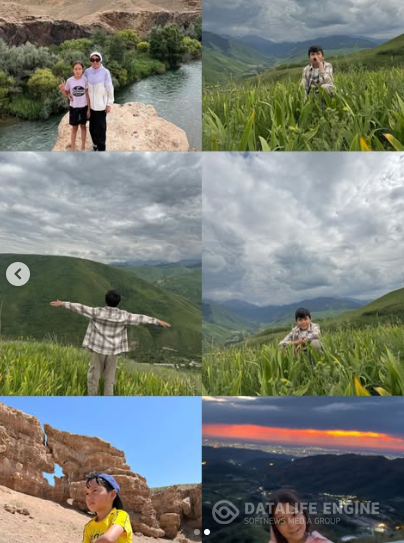 «Туған жерім – жүрегімнің мекені» тақырыбына арналған оқушылардың Қазақстанның көрікті жерлерінде түскен суреттері.